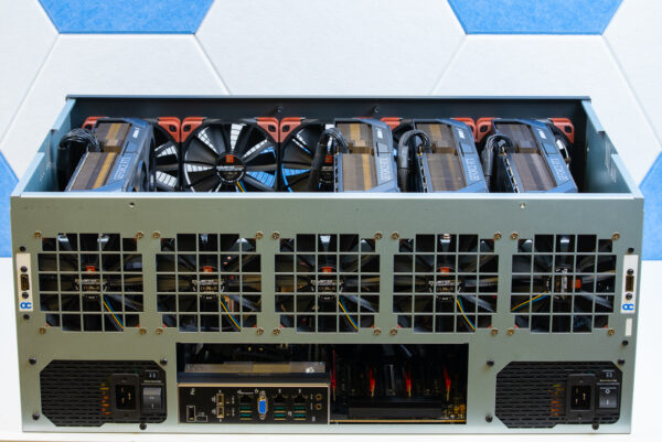 Orbital Quantum X4 shown with 4x Nvidia RTX 5090 GPUs (optional)