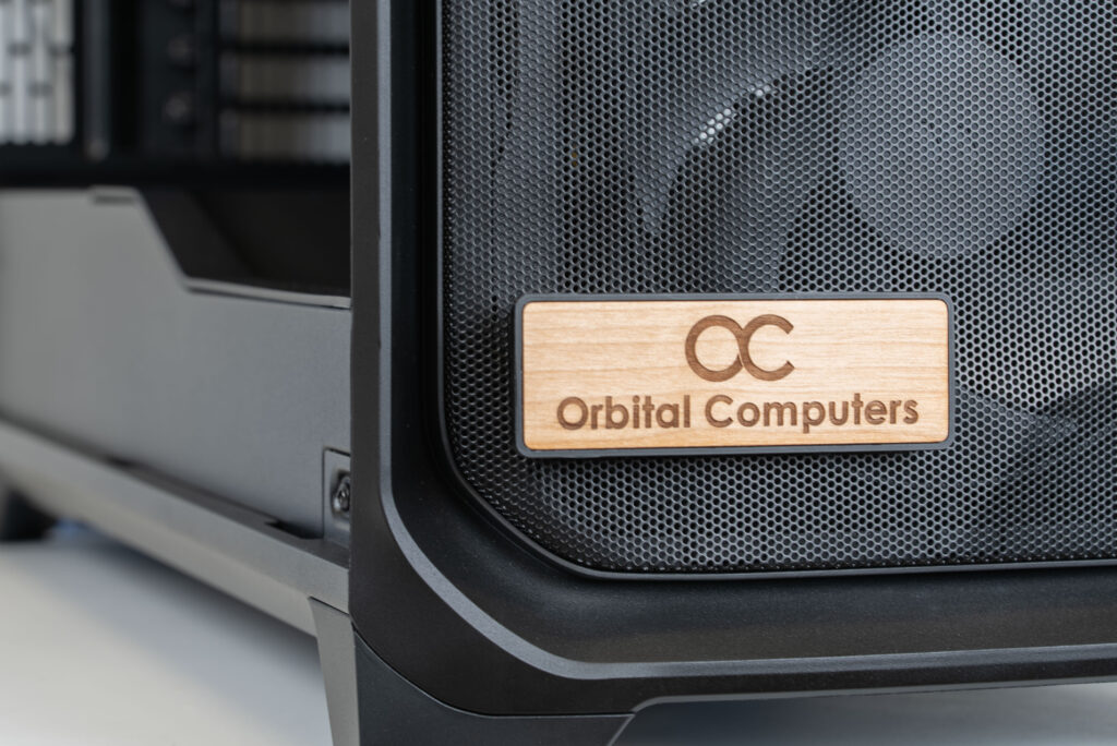 Custom badging, lasered out of PNW-Grown Alder Wood and installed on an in-house 3D Printed bracket